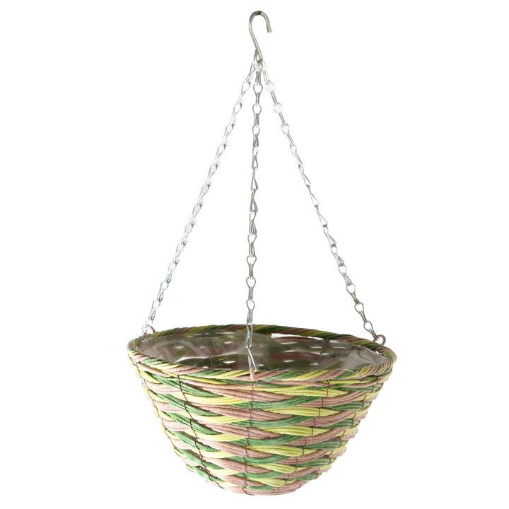 Gardener Select™ 12 in. Plastic Rattan Hanging Baskets