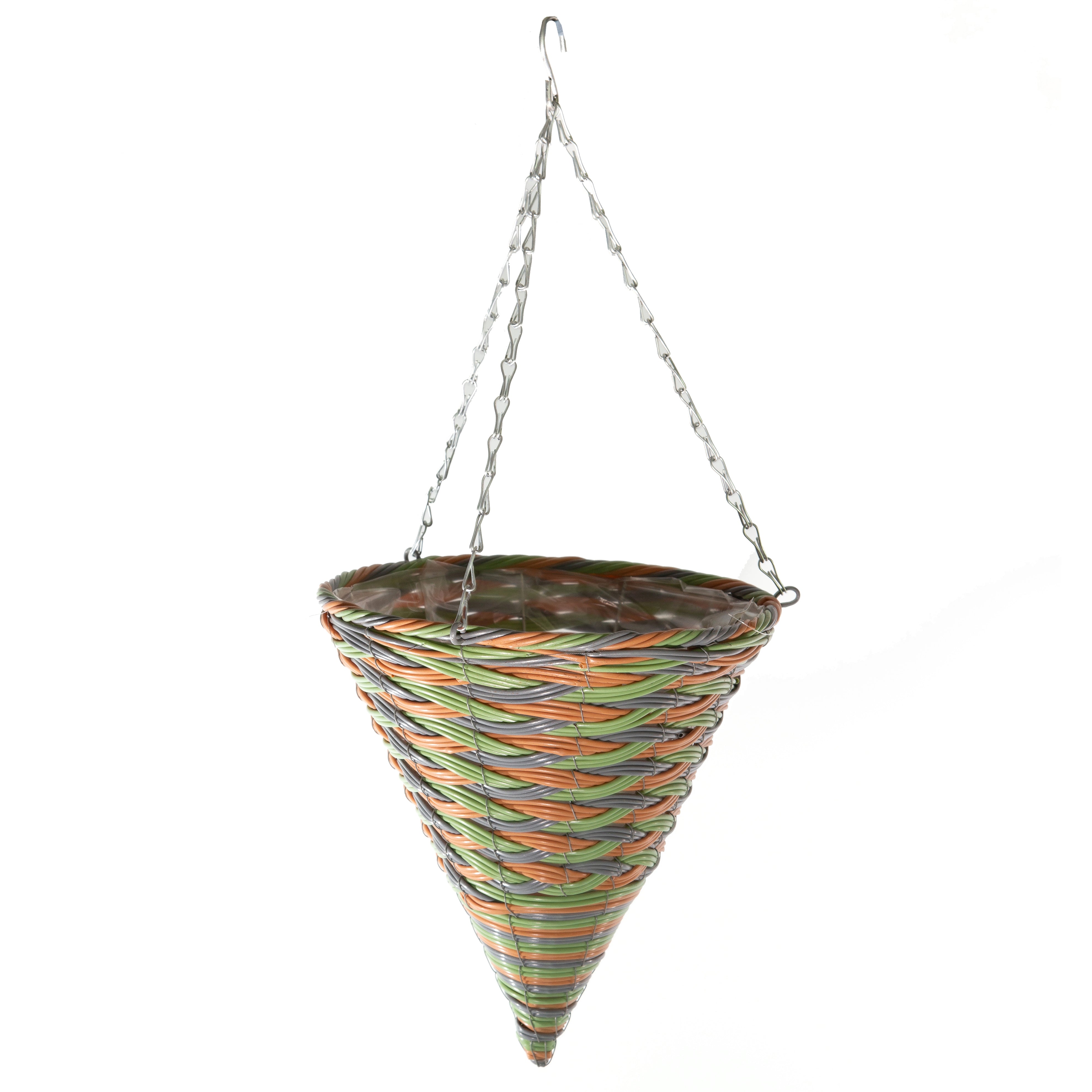 Gardener Select™ Cone Rattan Hanging Baskets Greenhouse Megastore