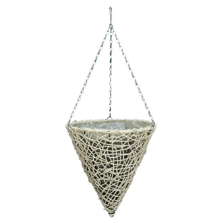 Gardener Select™ 14 in. Cone Resin Wicker Hanging Baskets