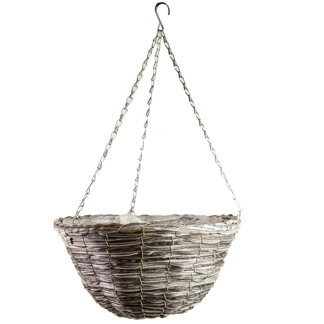 Gardener Select™ 14 in. Round Plastic Resin Hanging Basket