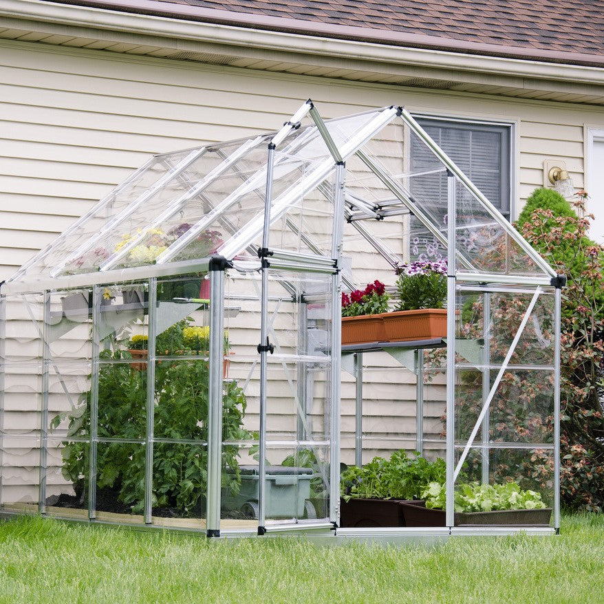 Snap & Grow DIY Greenhouse Kit 6 x 8 ft. with Single-layer