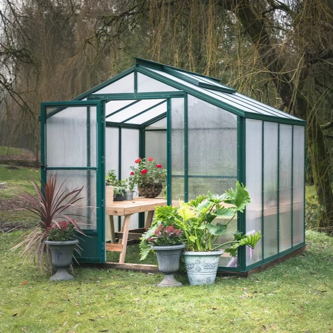 Sunhaven Greenhouse Kit 8 x 8 ft. with 6mm Twinwall Polycarbonate