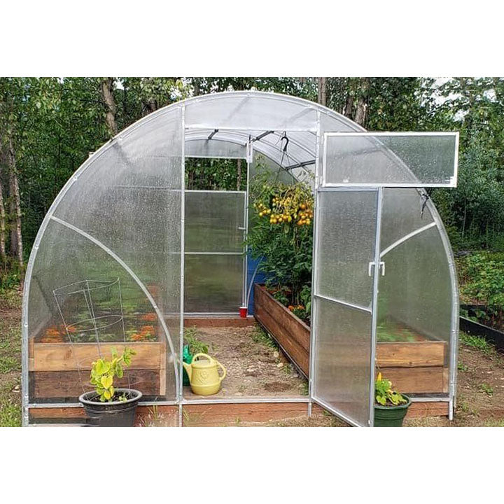 Sigma Urban DIY Greenhouse Kit 10 x 13 ft. with 6mm Double-Wall Polycarbonate Panels and Galvanized Steel Frame