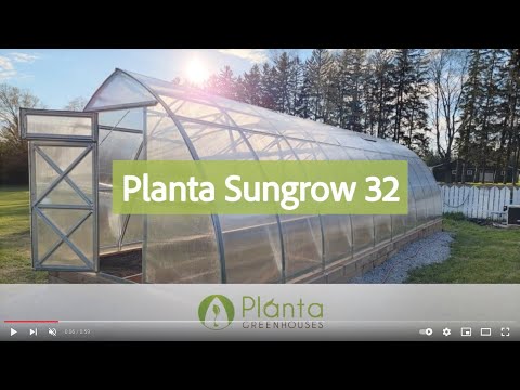 Sungrow Greenhouse Kit 10 x 32 ft. with 6mm Double-Wall Polycarbonate Panels and Galvanized Steel Frame