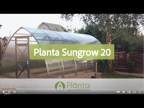 Sungrow DIY Greenhouse Kit 10 x 20 ft. with 6mm Double-Wall Polycarbonate Panels and Galvanized Steel Frame