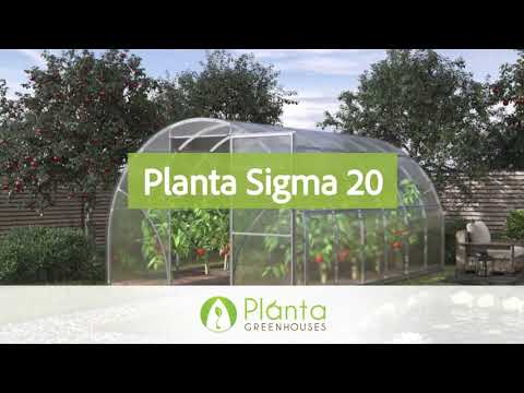 Sigma DIY Greenhouse Kit 10 x 20 ft. with 6mm Double-Wall Polycarbonate Panels and Galvanized Steel Frame