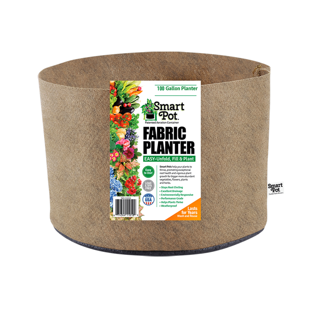 100 gallon planter pot Smart Pot® SQUAT Planter - 100 Gallon