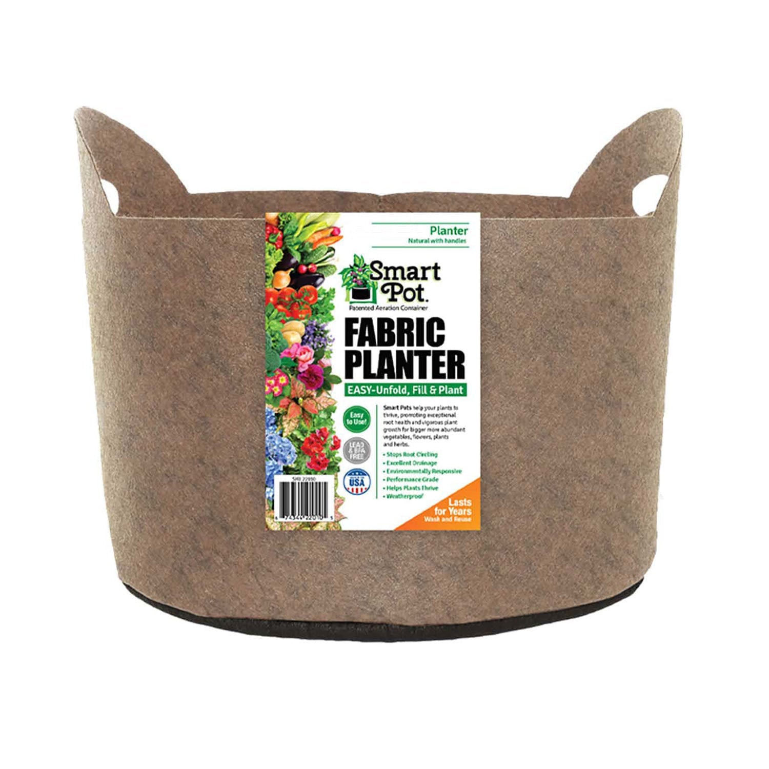 fabric planter pot Smart Pot® Natural Fabric Planters