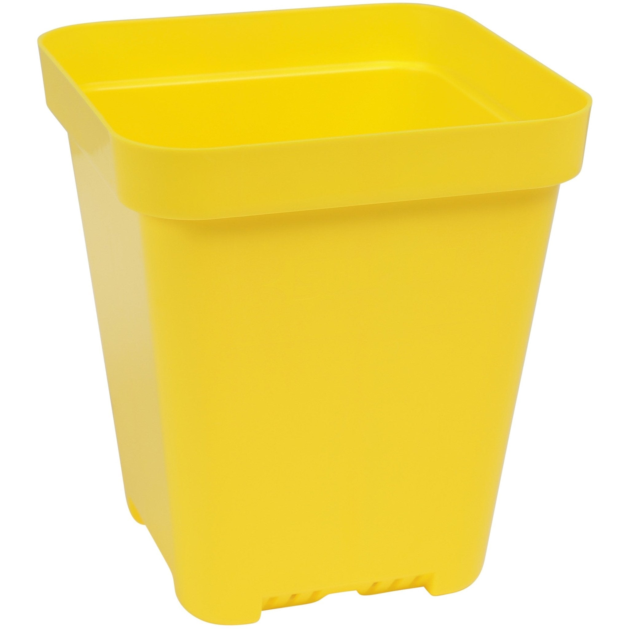yellow pot plant holder SUNPACK® Heavy Duty Color Seed Starting Pot 5" Square