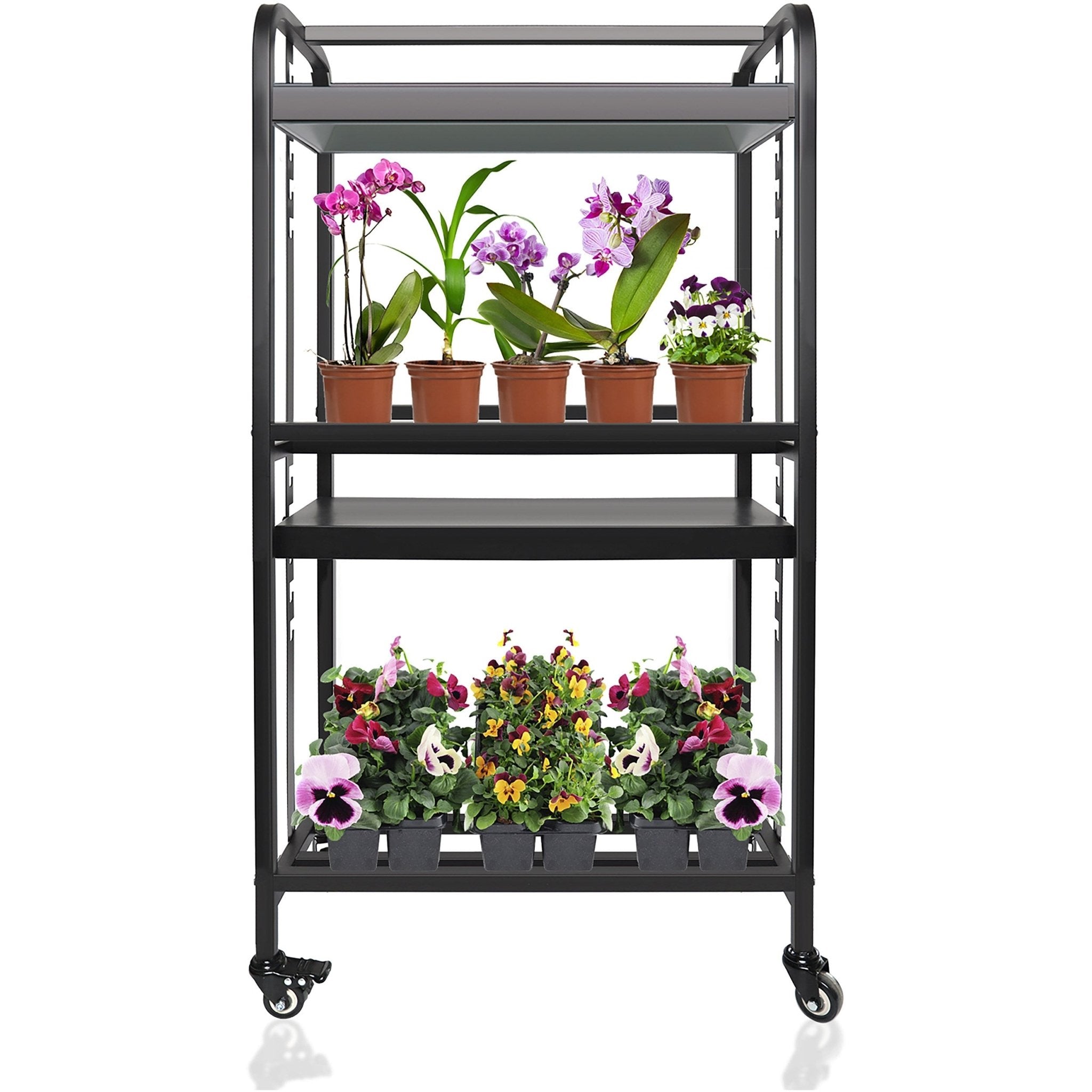 SUNPACK® LED 2-Tier Grow Light Garden Cart – Greenhouse Megastore
