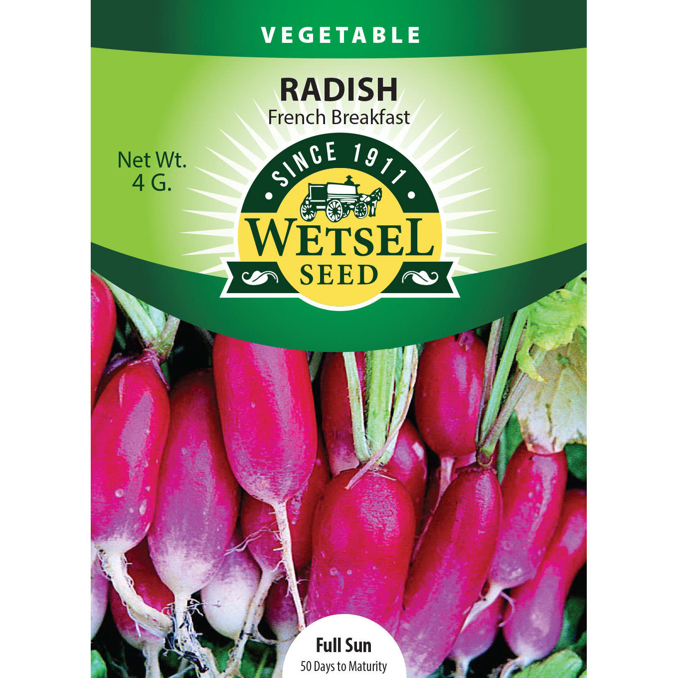 Wetsel Seed™ French Breakfast Radish Seed Greenhouse Megastore
