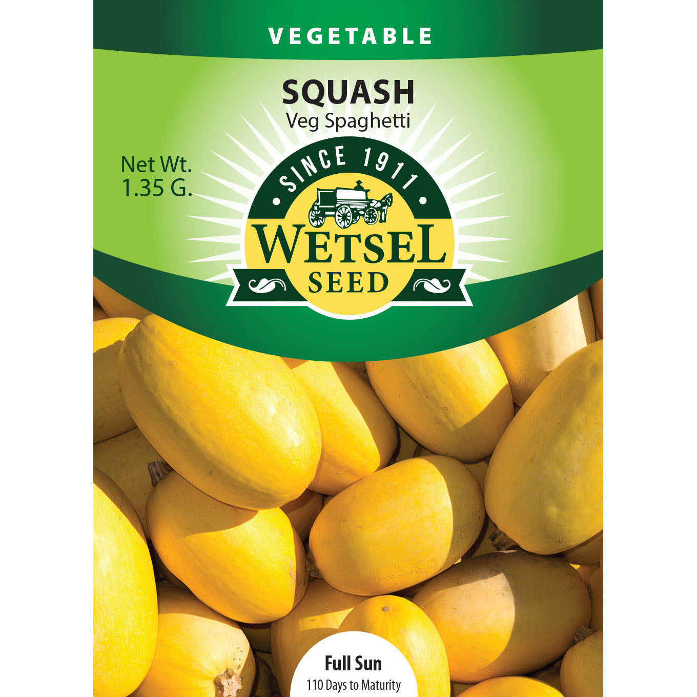 Wetsel Seed Spaghetti Squash Seed Greenhouse Megastore
