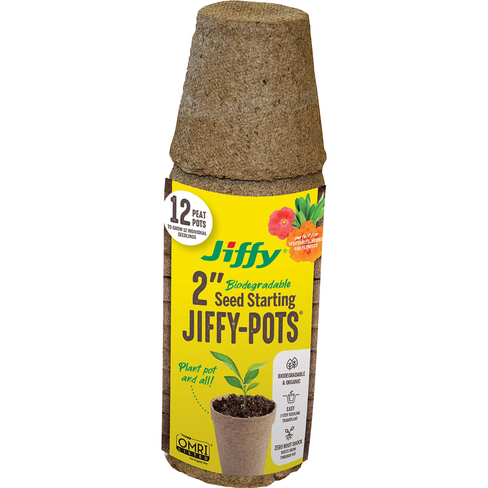 Jiffy® Peat Pots Retail Packaging Greenhouse Megastore