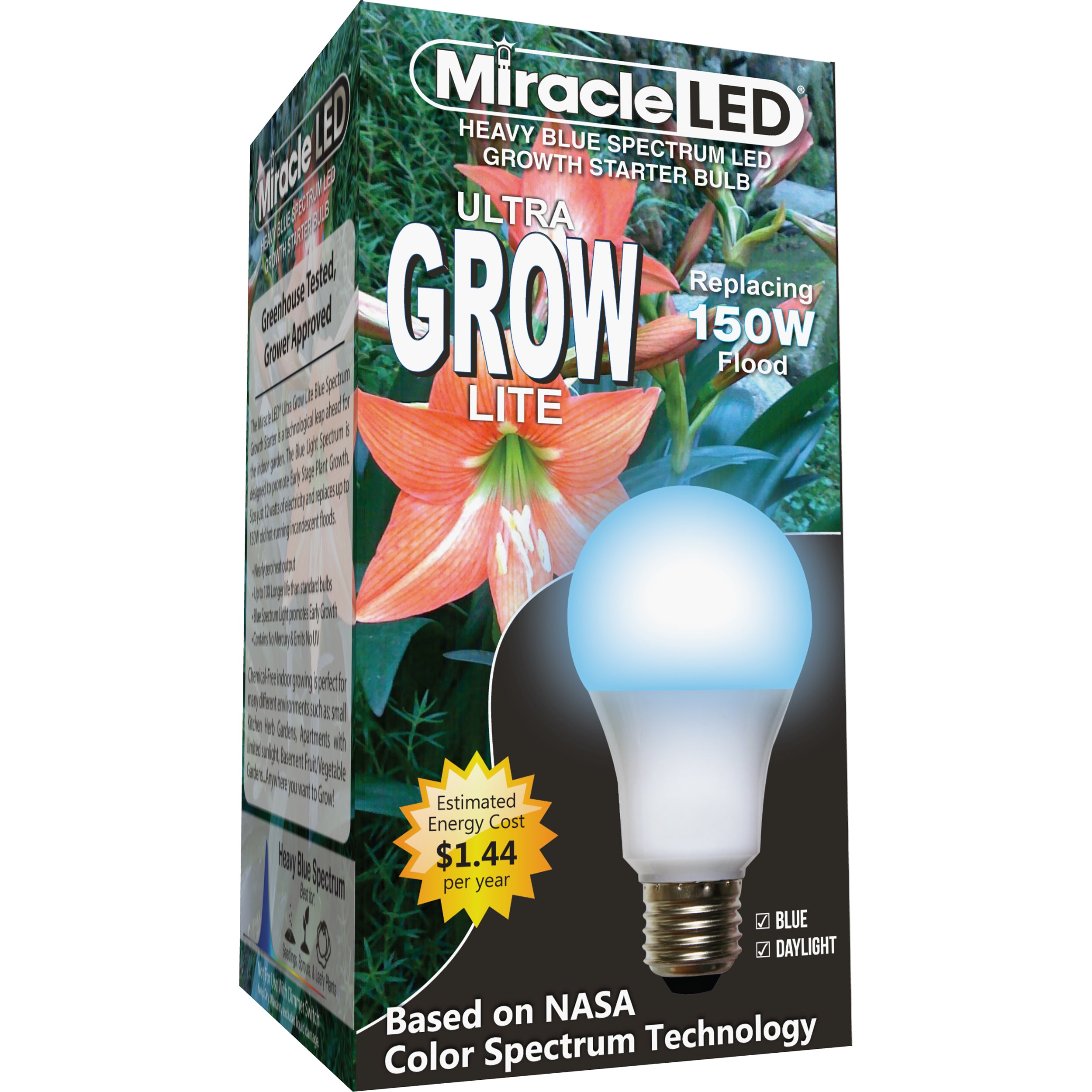 Utilitech Grow Bulb 40-Watt EQ Full Spectrum Medium Base (e-26) LED Grow Light Bulb Z-GR-CB40 At - Foto 10