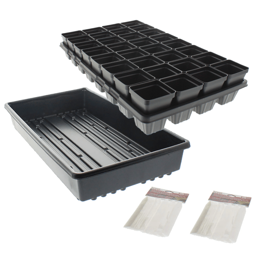 plant trays and pots Black Form Pot Kit