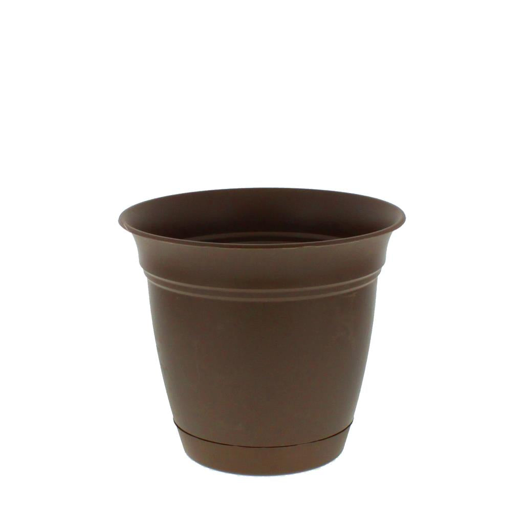 Eclipse Chocolate Planter with Saucer – Greenhouse Megastore