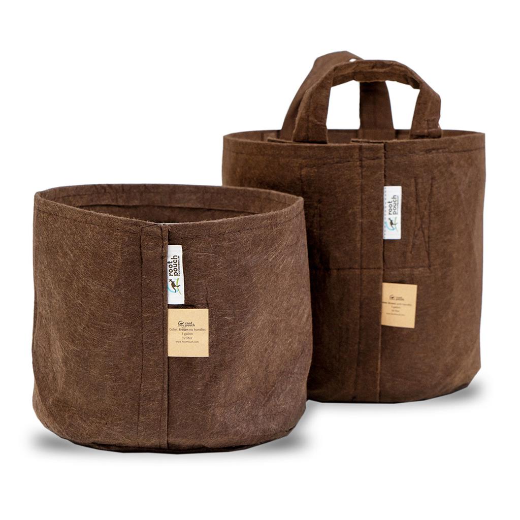 Root Pouch Brown Fabric Pot – Greenhouse Megastore