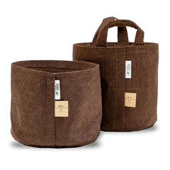 Root Pouch Brown Fabric Pot