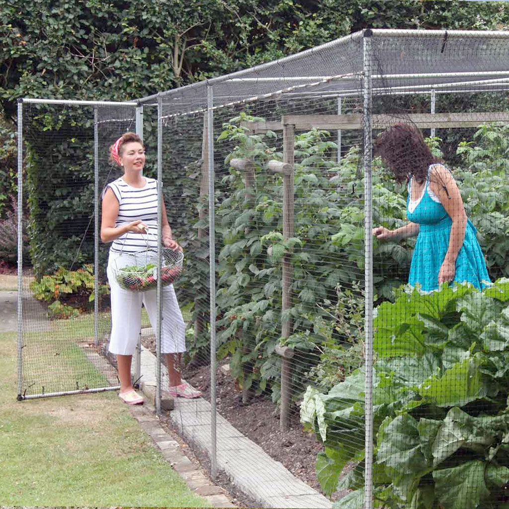 Harrod Walkin Aluminum Crop Cage with Netting and Door Greenhouse