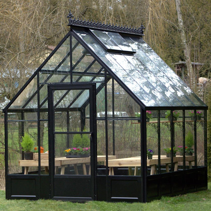 Parkside Greenhouse Kit 8 x 10 ft. with 3mm Tempered Glass Panels and Aluminum Frame