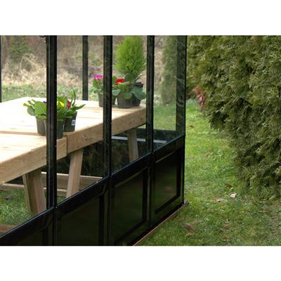 Parkside Greenhouse Kit 8 x 10 ft. with 3mm Tempered Glass Panels and Aluminum Frame