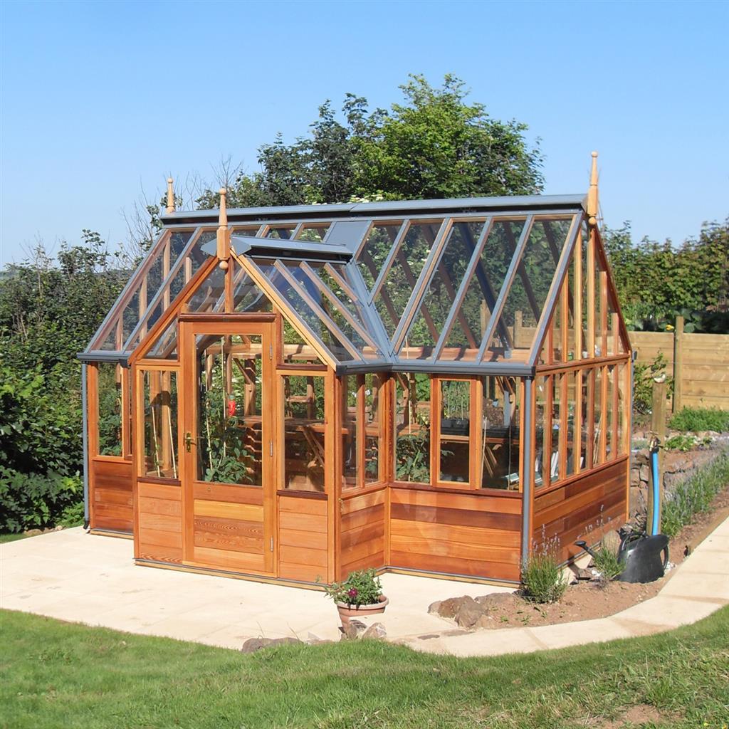 Gabriel Ash Portico Series Greenhouse Kit 11 x 14 ft. with