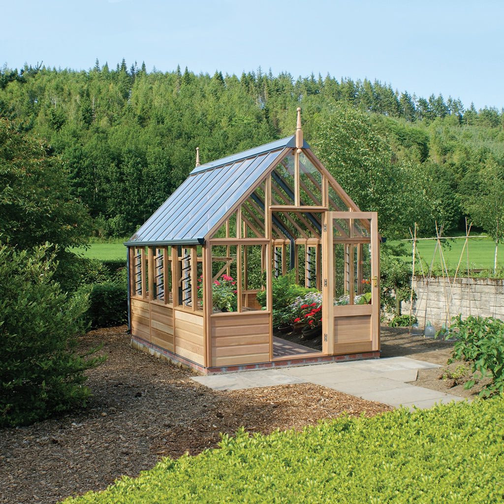 Gabriel Ash Wisley Series Greenhouse Kit with Tempered Glass