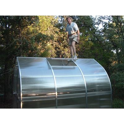 Riga Grand Greenhouse Kit 9.8 x 17.6 ft. with TwinWall Polycarbonate Panels and Aluminum Frame