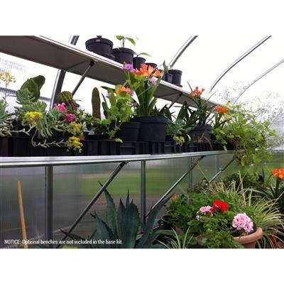 Riga Grand Greenhouse Kit 9.8 x 17.6 ft. with TwinWall Polycarbonate Panels and Aluminum Frame
