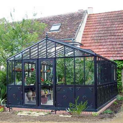Retro Royal Victorian VI Glass Greenhouse Kit with 4mm Tempered Glass Panels and Aluminum Frame