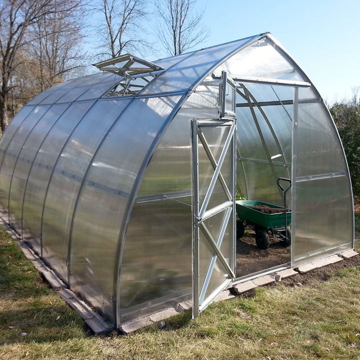 Sungrow DIY Greenhouse Kit 10 x 20 ft. with 6mm Double-Wall Polycarbonate Panels and Galvanized Steel Frame