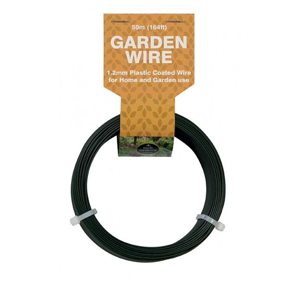 PVC Coated Green Garden Wire, 164' Spool
