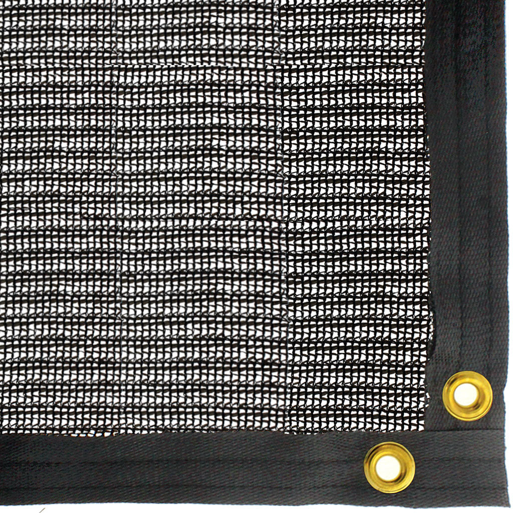 Be Cool Solutions™ 70% Black Shade Cloth, Grommeted Panel