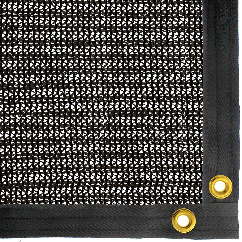 Be Cool Solutions™ 80% Black Shade Cloth, Grommeted Panel