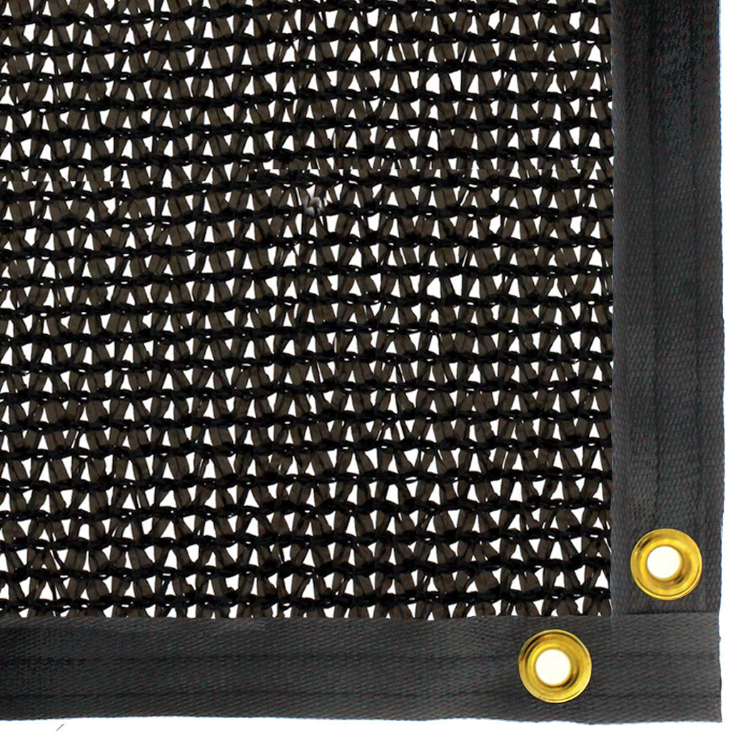 Be Cool Solutions™ 90% Black Shade Cloth, Grommeted Panel