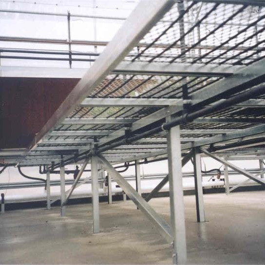 Fixed Steel Greenhouse Bench