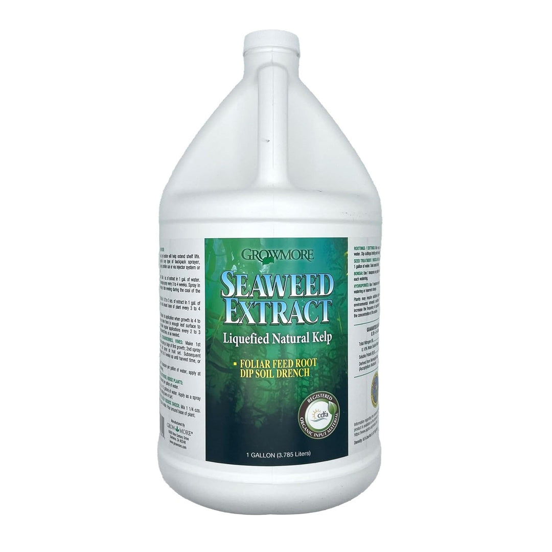 Gallon container of Grow More Seaweed Extract 