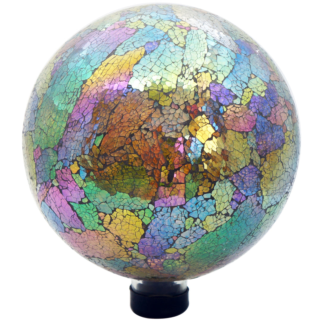 Gardener Select™ Crackled Mosaic Glass Gazing Globe