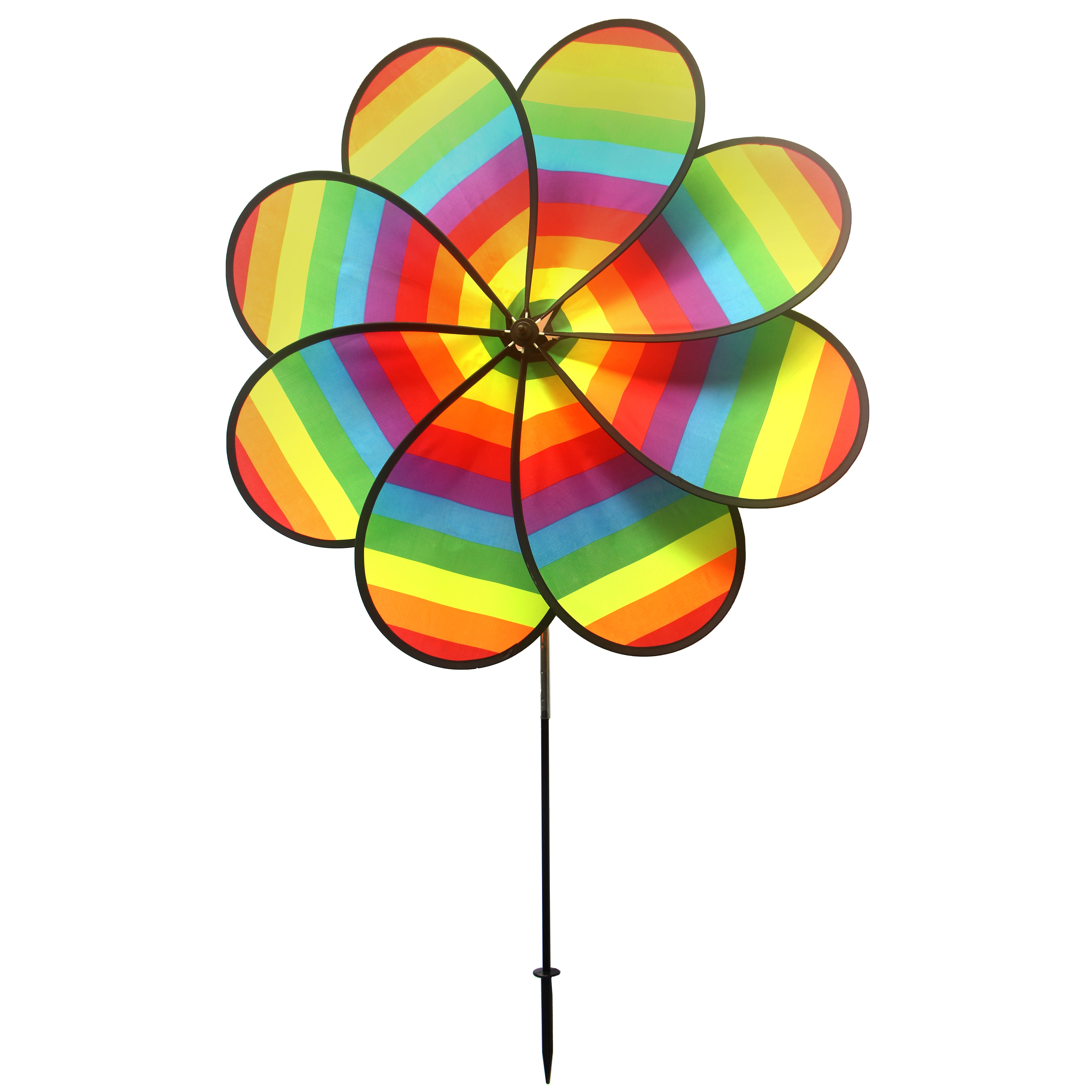 Rainbow Pinwheel Colorful Rainbow Pinwheel Windmill Set For Kids And