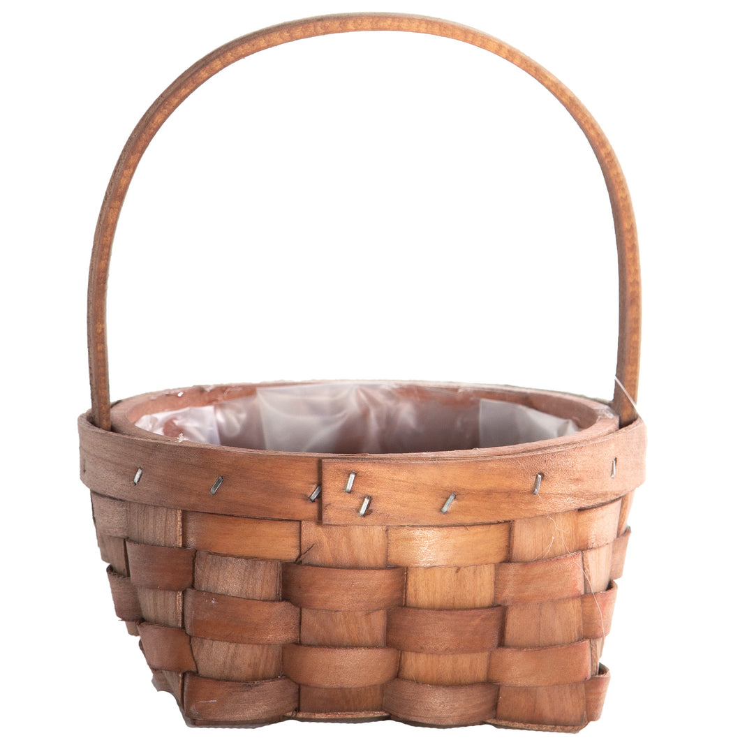 Gardener Select™ 4 in. Woven Wood Flower Basket