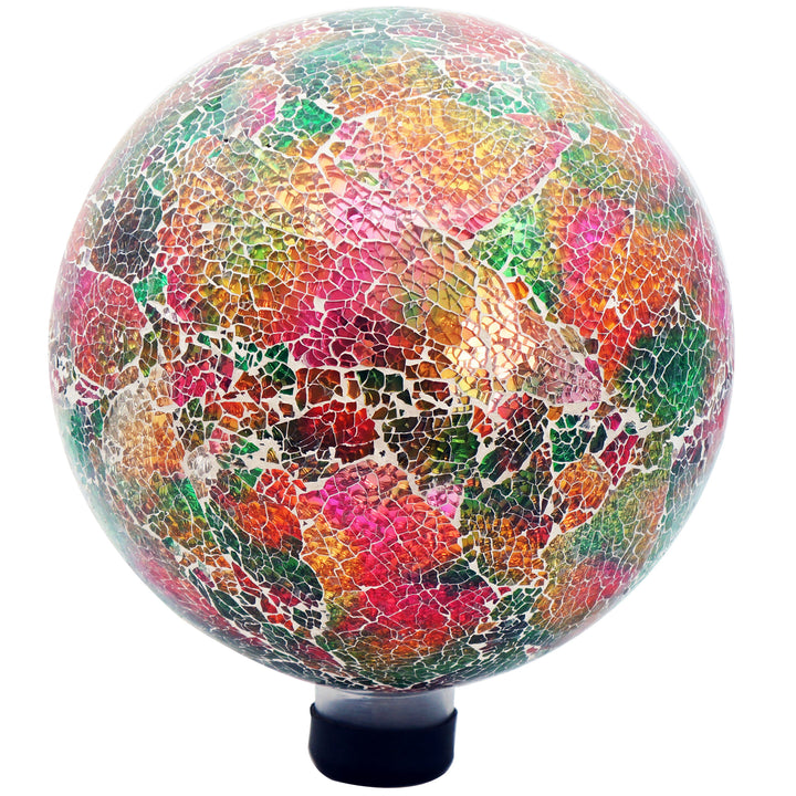Gardener Select™ Crackled Mosaic Glass Gazing Globe