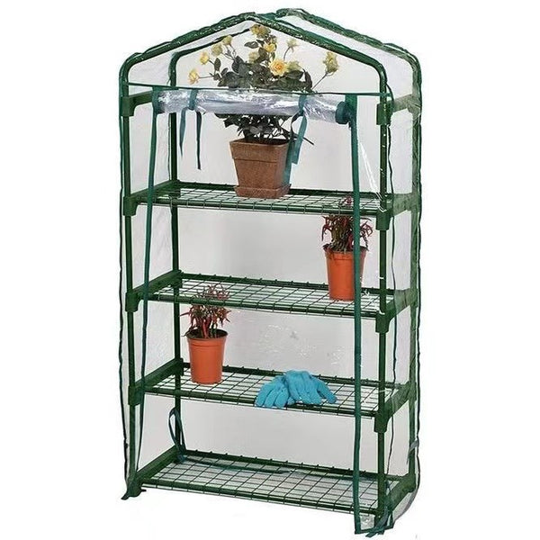 Gardener Select® 4 Shelf Small Greenhouse with Cover - Greenhouse