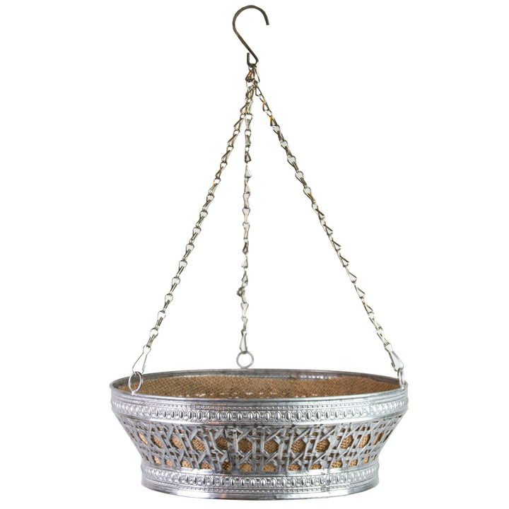 Gardener Select™ Farmhouse Collection Galvanized Hanging Basket