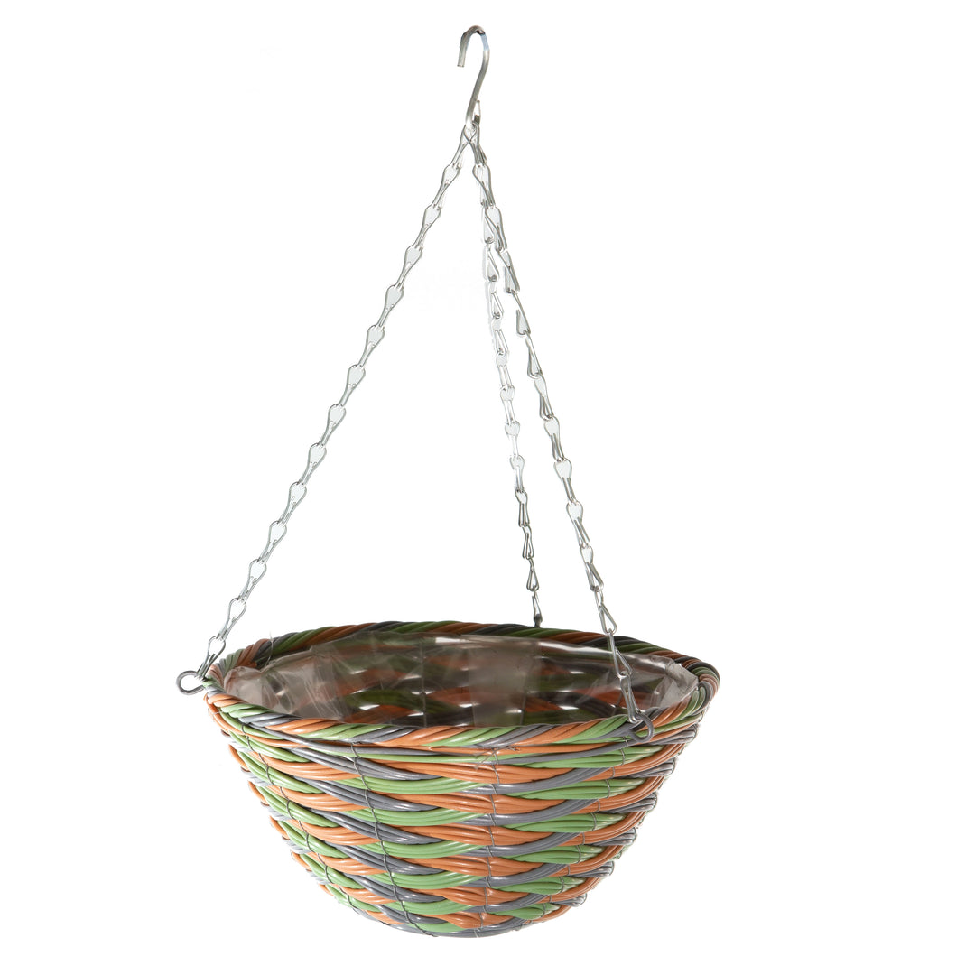 Gardener Select™ Plastic Rattan Hanging Baskets