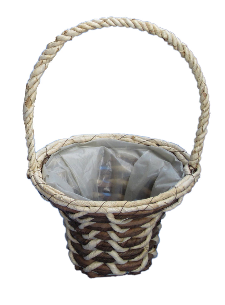 Gardener Select™ Leaf Rope Rattan Basket Set