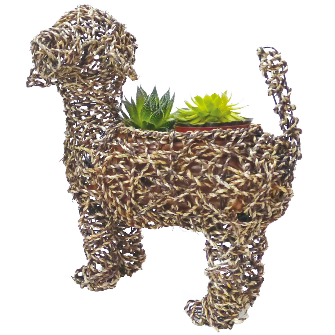 Gardener Select™ Rattan Rope Dog Topiary