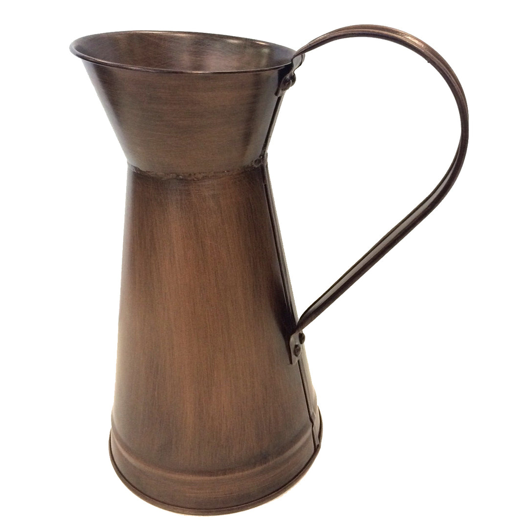 Gardener Select Antique Copper Tin Pitcher Vase