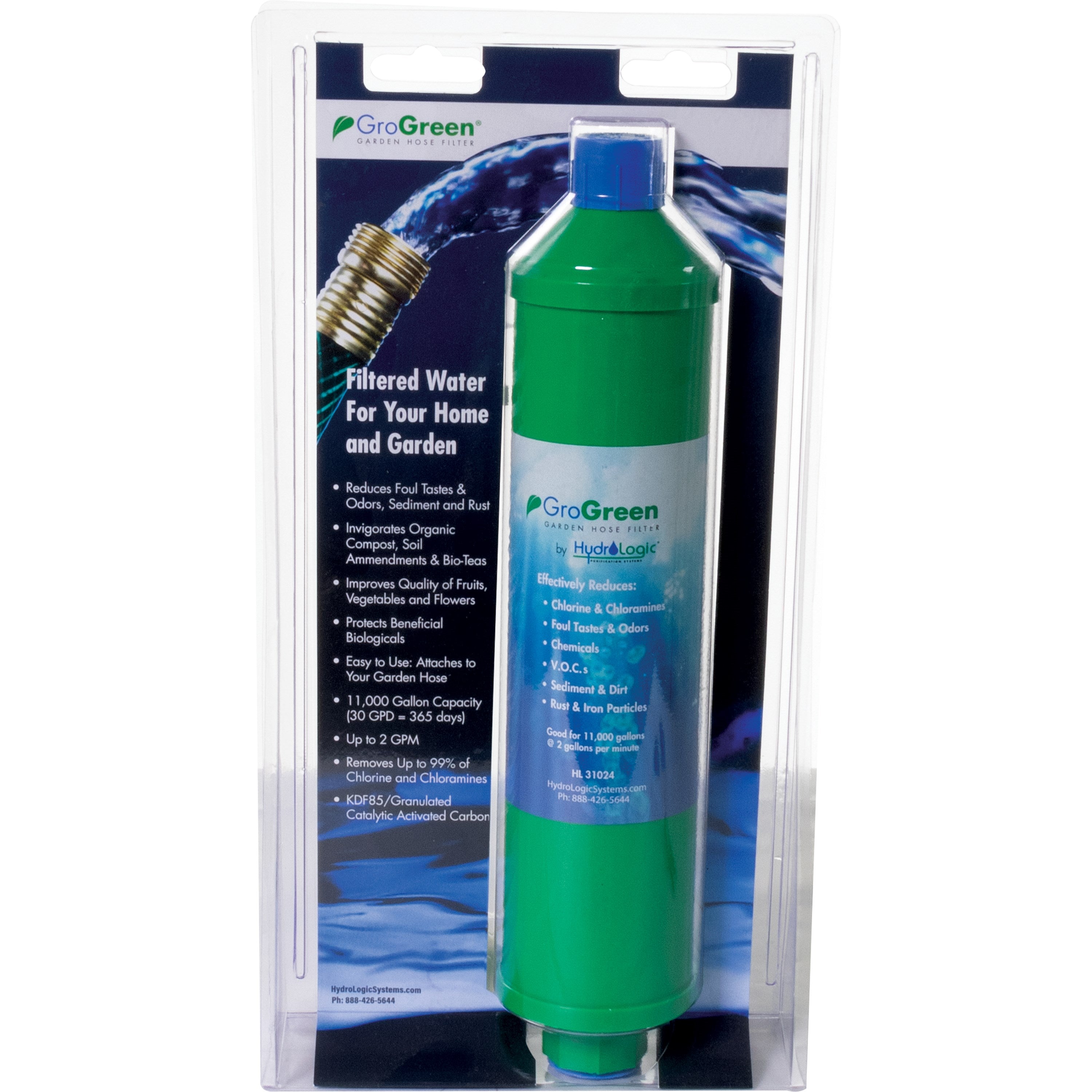 HydroLogic GroGreen Garden Hose Filter