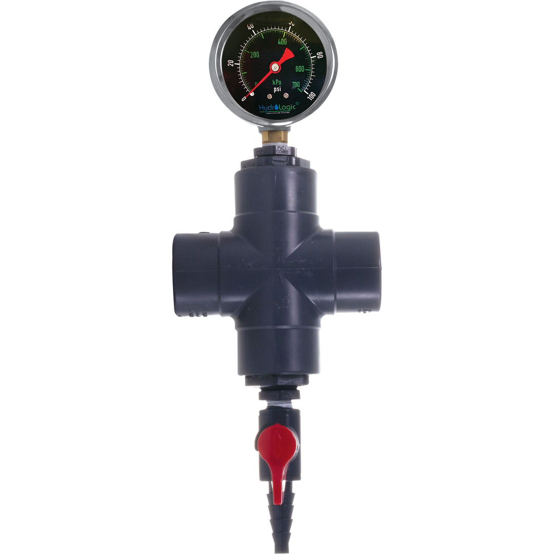 HydroLogic® Monitor Cross with liquid filled pressure gauge