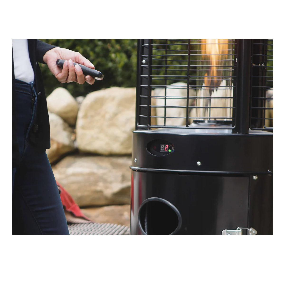 Paragon Outdoor Vulcan Round Flame Tower Heater - Thumbnail 3